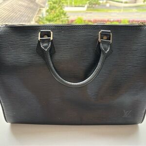 Louis Vuitton Black Epi Speedy 30